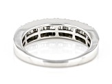 White Diamond Rhodium Over Sterling Silver Band Ring 0.25ctw - SBG627A ...