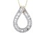 White Diamond 10k Yellow Gold Slide Pendant With 18" Rope Chain 1.00ctw