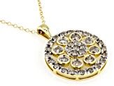 Candlelight Diamonds™ 10k Yellow Gold Cluster Pendant With 19" Chain 2.00ctw