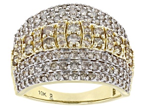 Candlelight Diamonds™ 10k Yellow Gold Wide Band Ring 2.00ctw