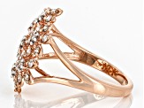 Candlelight Diamonds™ 10k Rose Gold Open Design Flower Ring 0.75ctw