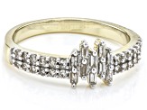 White Diamond 10k Yellow Gold Band Ring 0.33ctw