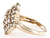 Rose d' Champ Diamonds™ 10k Rose Gold Cluster Ring 2.00ctw