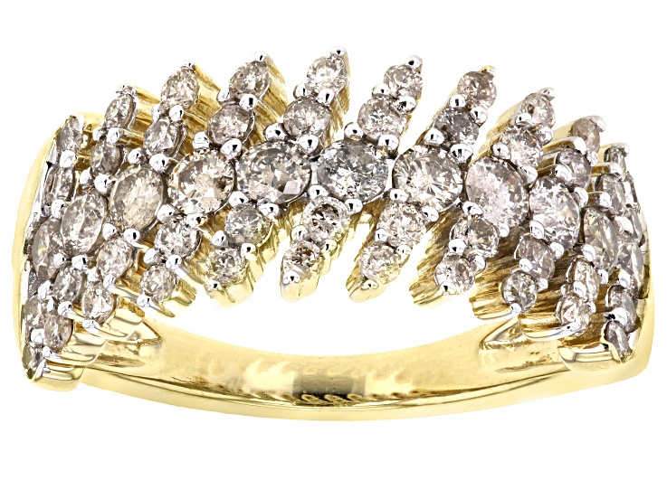 Candlelight Diamonds™ 10k Yellow Gold Band Ring 1.50ctw