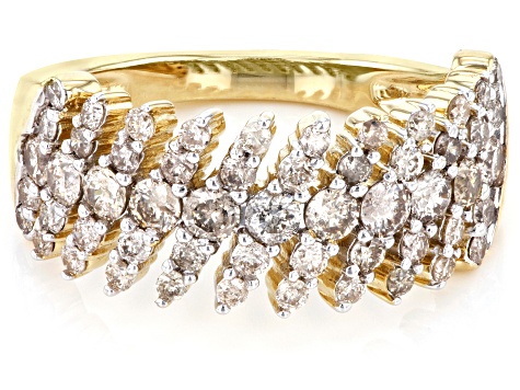 Candlelight Diamonds™ 10k Yellow Gold Band Ring 1.50ctw