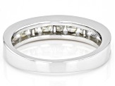 White Diamond 10k White Gold Band Ring 0.50ctw