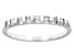 White Diamond 10k White Gold Band Ring 0.25ctw