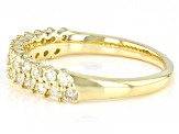 Natural Light Yellow Diamond 10k Yellow Gold Band Ring 0.60ctw