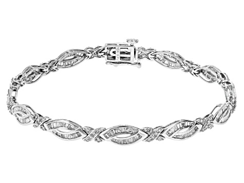 White Diamond 10k White Gold Tennis Bracelet 2.00ctw - SDG393 | JTV.com