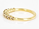Champagne Diamond 10k Yellow Gold Band Ring 0.50ctw
