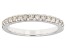 White Diamond 10k White Gold Band Ring 0.50ctw