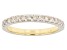 White Diamond 10k Yellow Gold Band Ring 0.50ctw