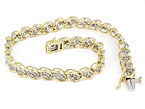 Diamond 10k Yellow Gold Tennis Bracelet 2.00ctw - SDG432 | JTV.com