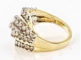 Candlelight Diamonds™ 10k Yellow Gold Bypass Cluster Ring 2.00ctw