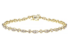 Diamond 10k Yellow Gold Tennis Bracelet 2.00ctw