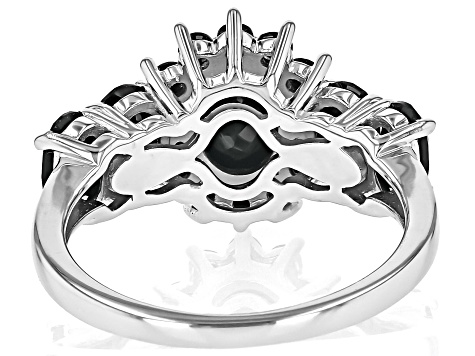 White Cubic Zirconia Platinum Over Sterling Silver Ring 3.80