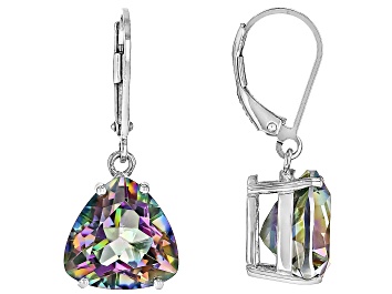 Picture of Multi-Color Quartz Rhodium Over Sterling Silver Earrings 8.84ctw