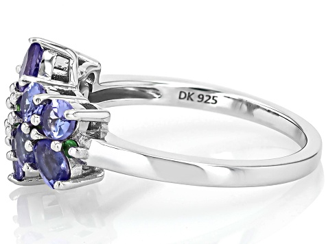 年末のプロモーション大特価！ Blue Tanzanite Rhodium Over Sterling Silver Ring 1.64ctw スポーツトイ・アクショントイ