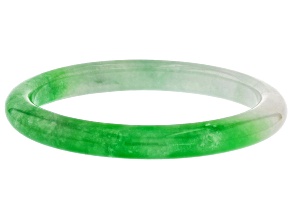 Green Jadeite Bangle Bracelet