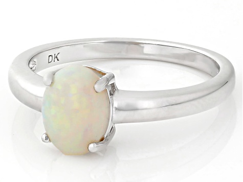 Green Lab Created Spinel Rhodium Over Sterling Silver Ring