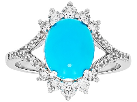 Sleeping Beauty Turquoise with Prazana® Lab Grown Diamonds F-G VS