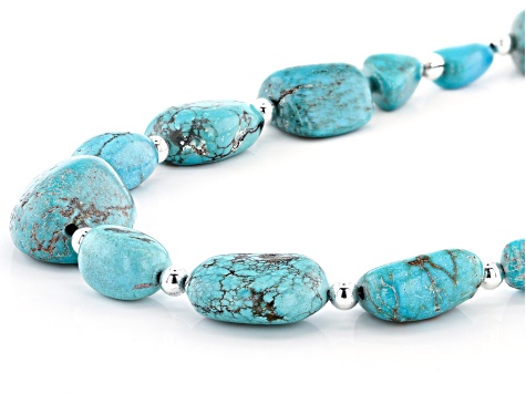 turquoise silver accessory set(※個別販売不可) Turquoise Engravable Mini Medallion Charm Necklace Set