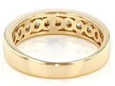 Strontium Titanate 18k Yellow Gold Over Silver Mens Ring 1.49ctw.