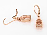 Peach Morganite 14k Rose Gold Earrings 1.34ctw