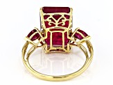 Red Mahaleo® Ruby 14k Yellow Gold Ring 8.82ctw