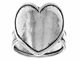 Sterling Silver Center Heart Ring