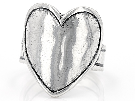 Sterling Silver Center Heart Ring