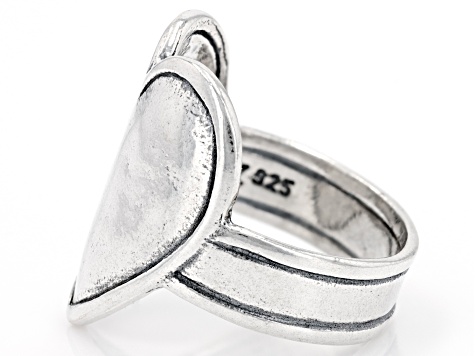 Sterling Silver Center Heart Ring - SPZ021 | JTV Sterling Silver Center Heart Ring - SPZ021 | JTV
