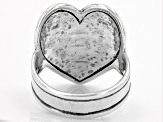 Sterling Silver Center Heart Ring