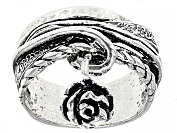 Picture of Sterling Silver Rose Charm Ring