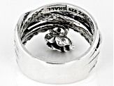 Sterling Silver Rose Charm Ring