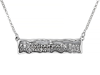 Sterling Silver Jerusalem Bar Necklace