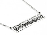 Sterling Silver Jerusalem Bar Necklace