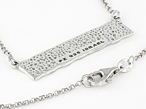 Sterling Silver Jerusalem Bar Necklace