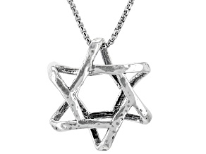 Sterling Silver Star of David Pendant With Chain