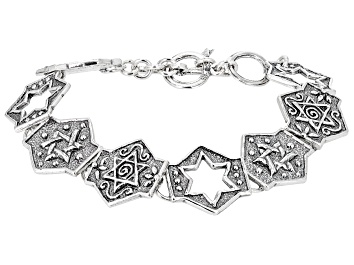 Picture of Sterling Silver Star of David Bracelet