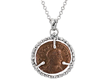 Picture of Sterling Silver Constantine Coin Pendant With Chain
