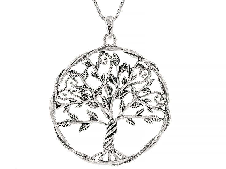 Sterling Silver Tree of Life Pendant With Chain