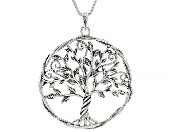 Picture of Sterling Silver Tree of Life Pendant With Chain