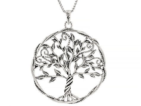 Sterling Silver Tree of Life Pendant With Chain
