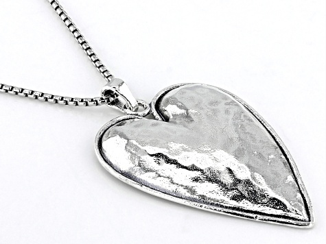 Sterling Silver Heart Pendant With Chain