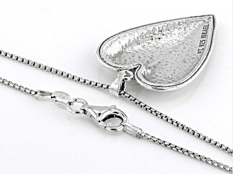 Sterling Silver Heart Pendant With Chain - SPZ107 | JTV