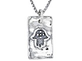 Artisan Collection of Israel™ Sterling Silver Hamsa Hand Pendant With Chain