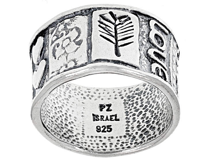 Sterling Silver Motif Band Ring - SPZ168 | JTV