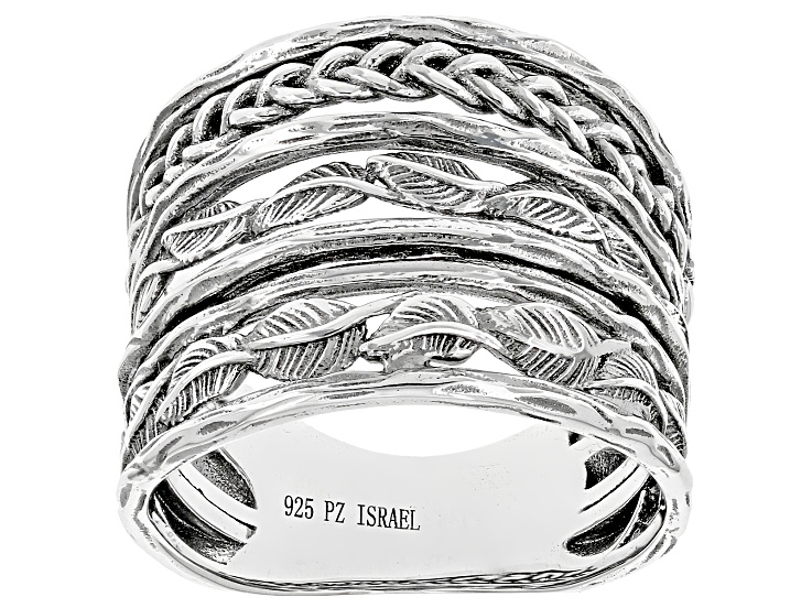 クラシック Leaf Silver Sterling Band JTV | SPZ184 - Ring アクセサリー
