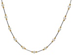Cultured Freshwater Pearl Sterling Silver & 14K Gold Over Sterling Silver Two-Tone Necklace